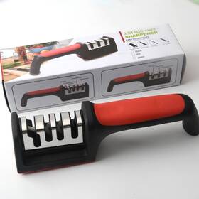 Comfydomus 787480276780 4-in-1 Knife And Scissor Sharpener 3-stage Manual System For Kitchen Knives