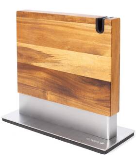 Con-kbq-dbr-acw-001-001 Coninx Magnetic Knife Block With Integrated Sharpener - Double Sided Walnut W