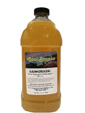 Cb617 Cool Breeze Beverages Ready To Use Slush Mix Lemonade 1/2 Gal