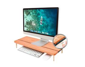 Ro-a1 Craft Kitties M-std Usb /ro-a1 Wood Riser Monitor Stand With Ports Computer Slot For Tablet And Ce