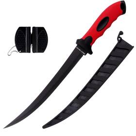 Crazy Shark 970485788004 Fishing Fillet Knife Bait 9 Inches Razor Sharp Stainless Steel Blade W