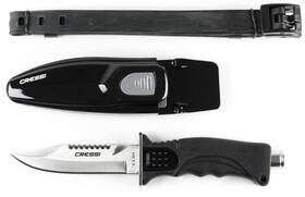Rc559000 Cressi Skorpion Tempered Stainless Steel Blade Knife Ideal For Diving And Sp