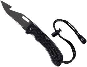 Rc570072 Cressi Underwater Dive Knife - Stainless Steel Dual Serrated And Smooth Blade