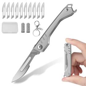 Cruifu Zdd07 Folding Scalpel Knife Pocket Keychain For Men Edc Utility Kniv
