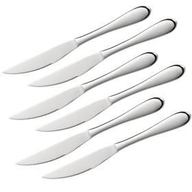 Culterman 675663151583 Steak Knives Serrated Solid Handle Stainless Steel 6 Piece Knife Sets.dishwas