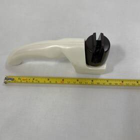 A026 Cutco Kitchen Hand Held Knife Sharpener White Handle