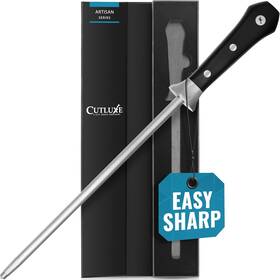 Cutluxe 445026112161 Honing Rod Sharpening Steel For Kitchen Knives 10 Inch