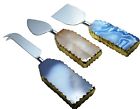 D49a472b62e542eb9f434906efaa401b Bungalow Rose Rickie Agate Stone Handle Cheese Piece 190687848160