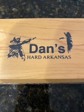 Bab-82-c Dans Whetstone Black Hard Arkansas Ultra Fine Bench Stone Wooden Box