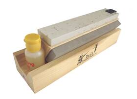 Tri-8 Dans Whetstone Company Inc. - Genuine 3 Stone 8 Inch Tri-hone Arkansas Knife Sharpening System W