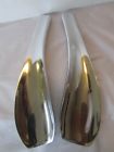 Dansk Torq Metal Salad Servers Set Silver Tone