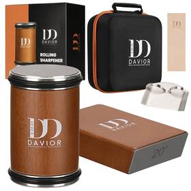 Davior 198715620191 Rolling Knife Sharpener Kit With Diamond Discs 15 And 20 Multi Angle M