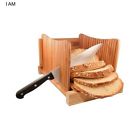 Db-tech Bread Slicer Bamboo Wood Foldable Loaf Cutter Bakery Knife Slicing Kitchen Tool 0716669240014
