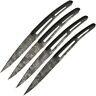 Dee4fs021 Deejo Steak Knives Titanium Drop Point Blade Set 3661190009463