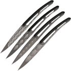 Dee4fs022 Deejo Steak Knives Titanium Drop Point Blade Set 3661190009487