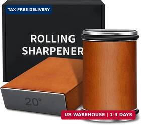 Deepfeel 704505911556 Deefeel Rolling Knife Sharpener Kit - Sharpening With Diamonds For Razor S