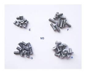 Deflectair 749185483931 Pocket Blade Handle Screws Folding Knives Hilt Fasteners Shaft P