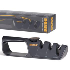 Deiss 251969610601 Pro Knife Sharpener With Adjustable Angle Knob - Handheld Manual Sharpe