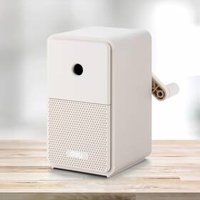 Ns077-gr Deli Manual Pencil Sharpener - Auto-in Hand Crank With Adjustable C-grey