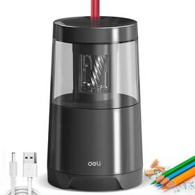 Va5-bk Deli Electric Pencil Sharpener Automatic Sharpeners For No.2 Black