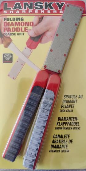 Diamond Paddle 711730986259 Folding Lansky Knife Sharpener. Coarse Grit