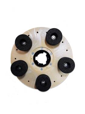 Diamond Tools 850009228437 Concrete Grinding Plate For Swing Machines With 5 Stones- Max Rpm 17