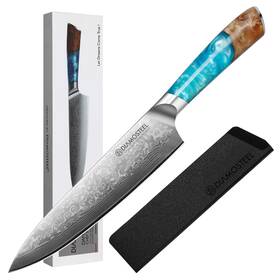 Ds0046315 Diamosteel Professional Chef Knife 8 Inch Ultra Sharp Damascus Kitchen With Blue