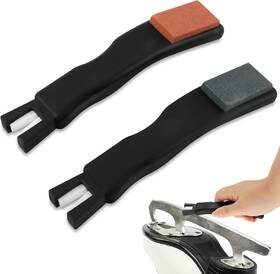 Diqirenqin 445036598580 2 Pcs Ceramic Ice Skate Sharpener Fast Sharpening Double Sided Wit