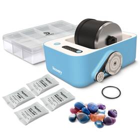 1018381 Discovery Kids Rock Tumbler Deluxe Set Stone Polishing Kit With Rocks