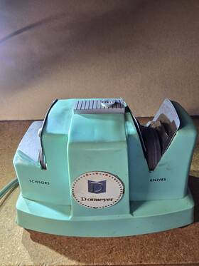Ks1to Dormeyer Vintage Electric Knife And Scissor Sharpener Green