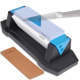 Dweu-m1 Dowox Whetstone Sharpening Stone Kit Premium 3 Side Grit 400/1000/5000 Knife Sharp