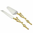 43546222 Drbh1466 Darby Home Co Kat Gilt Leaf Piece Cake Server Set