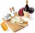 Dz-5590 Decodyne Cheese Board Servers Set Includes 3 Piece Knife Amp 4 For 700629555904