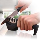 E-prance Knife Sharpener 3 Stage Sturdy Black Easy To Use Durable Non-slip Base 601393233831