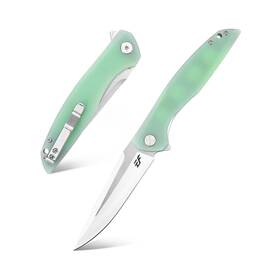 Ef231-jade Eafengrow Ef231 Folding Knife D2 Steel Blade G10 Handle Scales Edc Tool Knive
