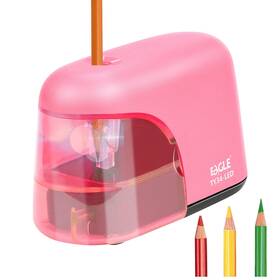 Eagle 893055106362 Electric Pencil Sharpener Battery Powered Led Light Shinn Inch