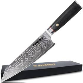 Ean-dak-01 Eaninno Chef Knife 8 Inch Damascus Japanese Kitchen With Sharp 67 Layer Vg10 D