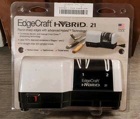 Edgecraft 087877000210 New Hybrid Electric Knife Sharpener Model 21 Diamond Chefs Choice