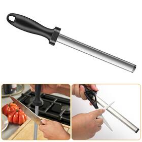 Eeekitonline 690770211890 8in Diamond Knife Sharpener Steel Honing Rod Chef Kitchen Home Sharpening Tool