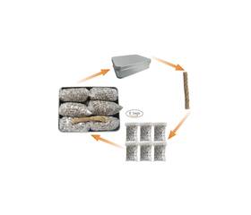 20210900015 Egreen Emergency Fire Starter Magnesium 99% Pure 6 Bags Natural Wax... Fast Ship