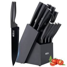 Elabo 719081652816 Kitchen Knife Set High Carbon Stainless Steel For ... Fast Ship
