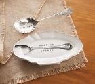 4131002 Entertaining Engraved Set Spoon Kitchen Rest Pie Mud Dining Circa