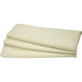 Mt-w-28-cm Eurow Microfiber Waffle Weave Kitchen Towel 3-pack Cream