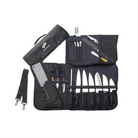 Ep-krb-84-1-bk Everpride Fba Chef Knife Roll Bag Holds 10 Knives Contains 2 Large Zi... Fas