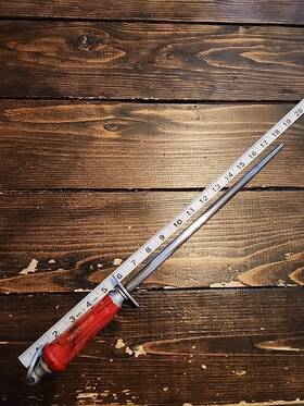 5982 F.dick 009215058888 Vntg Dickoron Combi 30cm Sapphire/polished Knife Sharpening Steel 18 Inch 12