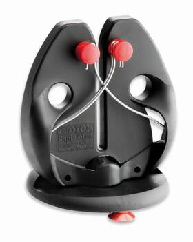 F. Dick 645220075249 Rapid Steel Action Set Knife Sharpener Black Including Stand Plate