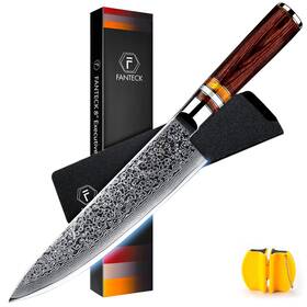Abc002 F Fanteck Chef Knife 8 Inch Japanese Damascus Kitchen Vg10 67 Layer Hig