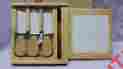 F3362811 Avon Petite Cheese Board Set New Case W Cutting 3 Cutters 094000486544