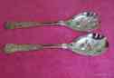 Fbr14 Exc 7 Solid Rogers 8 Salad Set Serving Spoon Fork Fb Italy