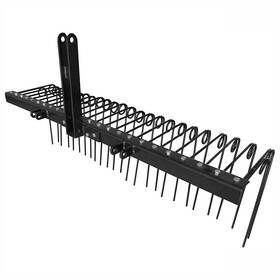 Ftf-72psr3pt Field Tuff Steel Spring Coil Tine Tow Behind Landscape Rake For Leaves Pine
